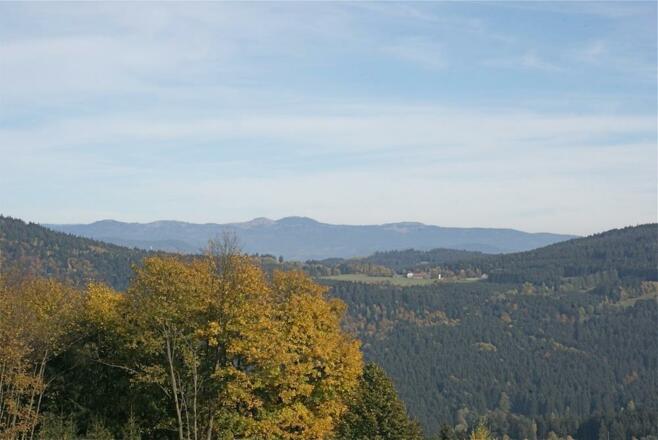 Fernsicht von Riedelswald zum Gr. Arber