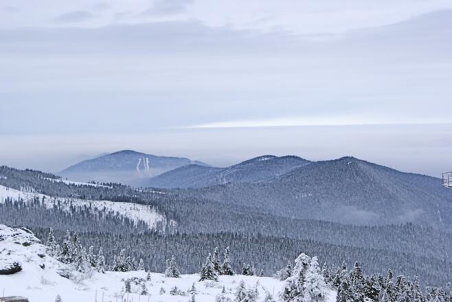 Blick in Gipfelnähe bis zum Riedelstein