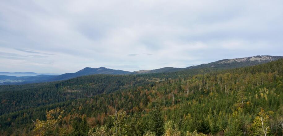 Kleiner und Großer Osser und Zwercheck von der Hindenburg-Kanzel