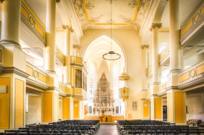 Kirchenschiff und Altarraum - St. Moritz - Coburg