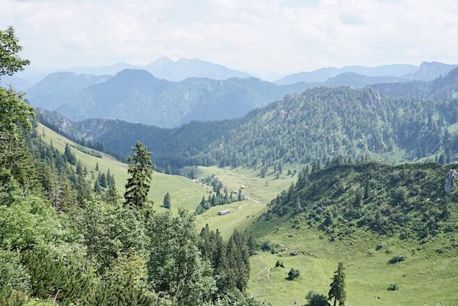 Talblick mit Sonntagshorn im Hintergrund