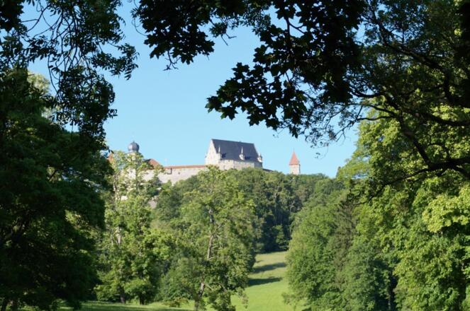 Blick zur Veste Coburg - Hofgarten