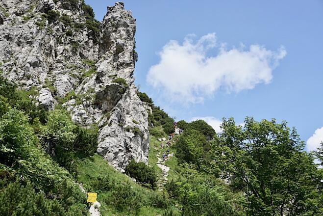 Steilpassage am Hochfelln