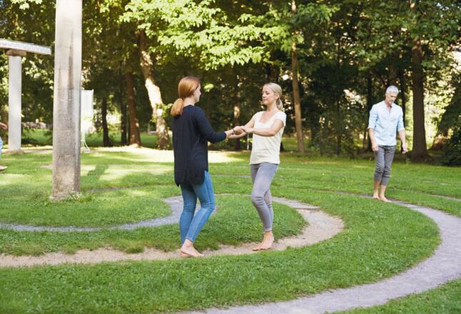 Barfußlabyrinth im Luitpoldpark | Bad Kissingen