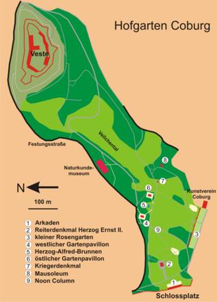 Lageplan - Hofgarten - Coburg