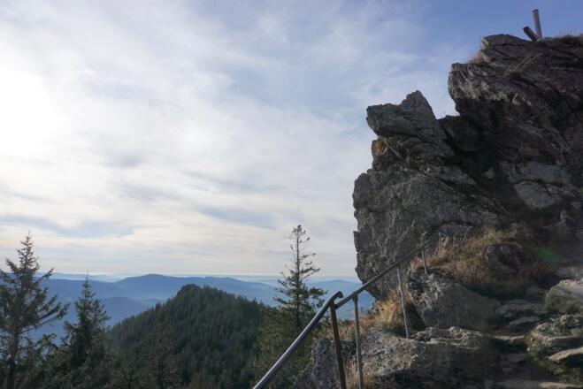 Großer Osser mit Blick zum Kleinen Osser