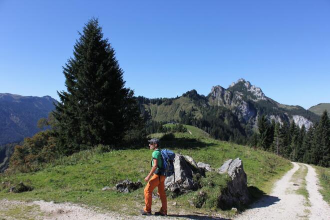 Hier geht´s am Abstieg nach rechts