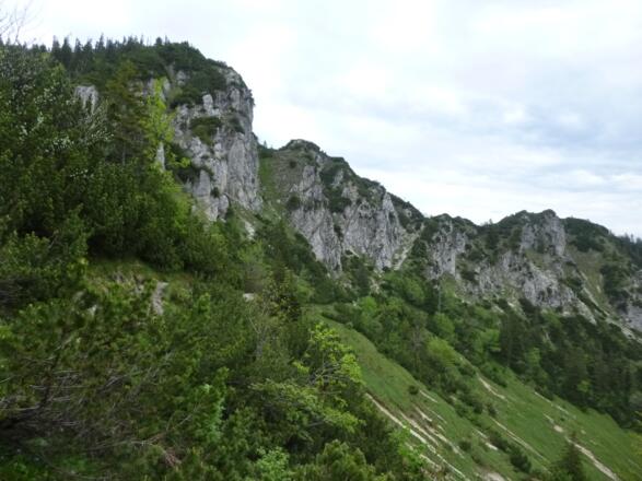 Steig mit Steilstück am Ende
