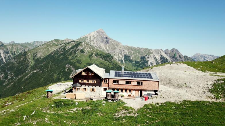 Anhalter Hütte in den Lechtaler Alpen