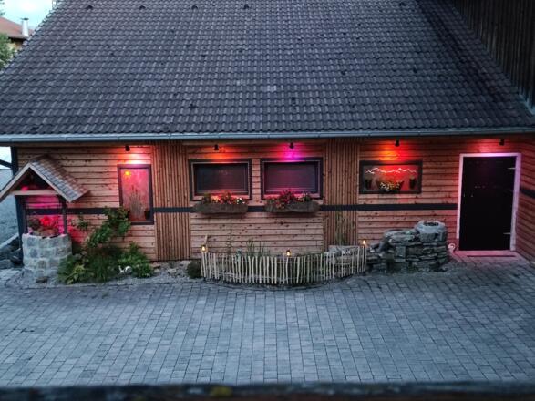 Abendstimmung auf der Terasse