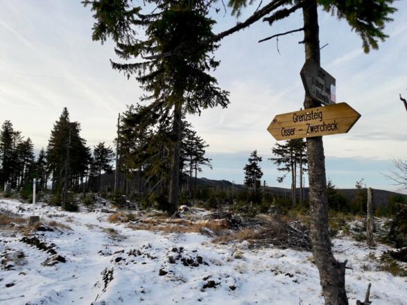 Am Grenzsteig angekommen