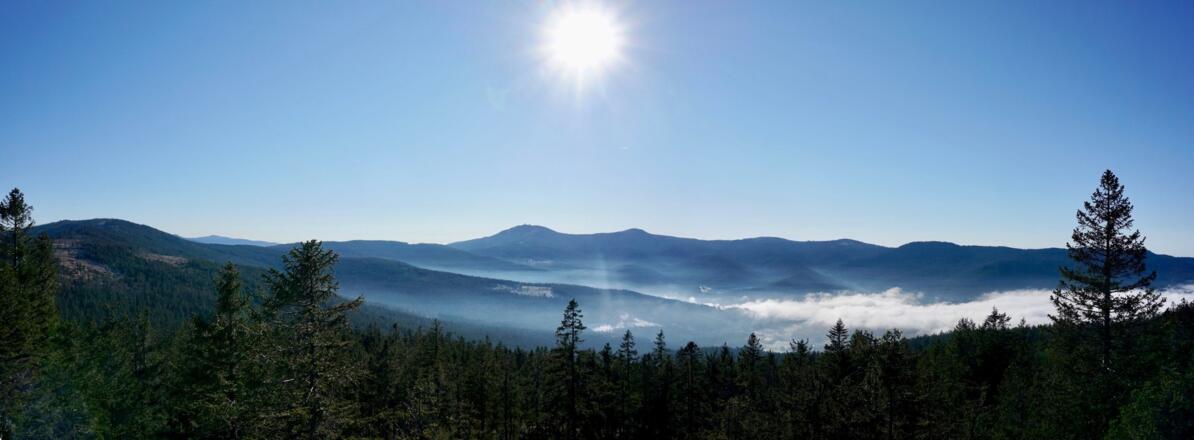 Panorama vom Zwercheck bis Schwarzeck vom Osser