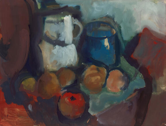 Florentina Pakosta_Stilleben mit Krug_erw. 1961_Artothek des Bundes_%c2%a9Bildrecht%2c Wien 2023_%c2%a9 Artothek des Bundes (Foto Johannes Stoll%2c Belvedere%2c