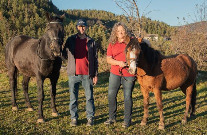 Hofbesitzer vom Pferdehof Krenner und Petra Pammer (c) Reitverein Stampfental
