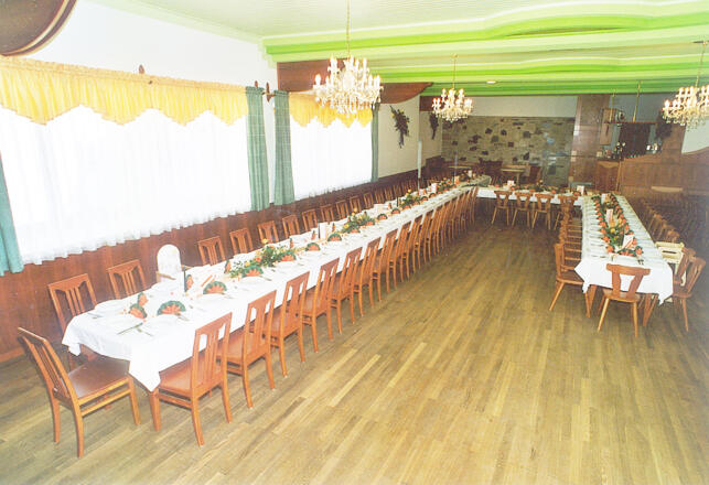 Saal des Gasthaus Wieser