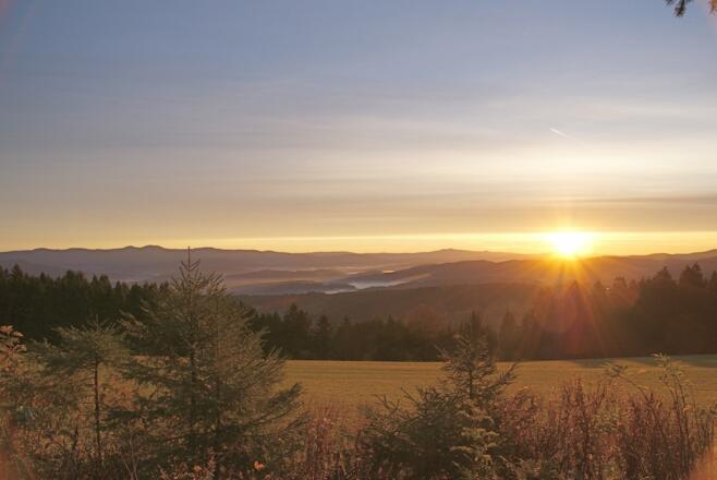 Sonnenaufgang in Hinterwies