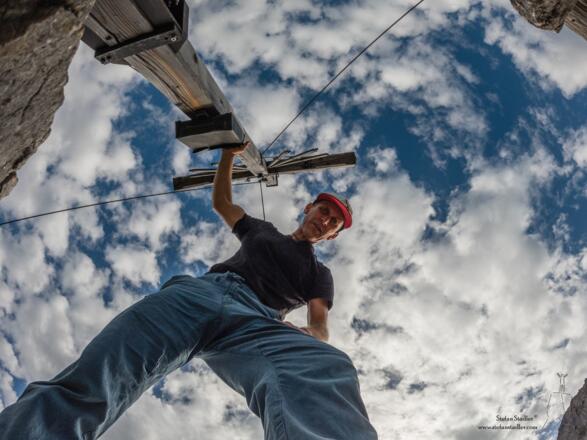 Gipfelselfie Stefan Stadler auf dem Franziskaner.