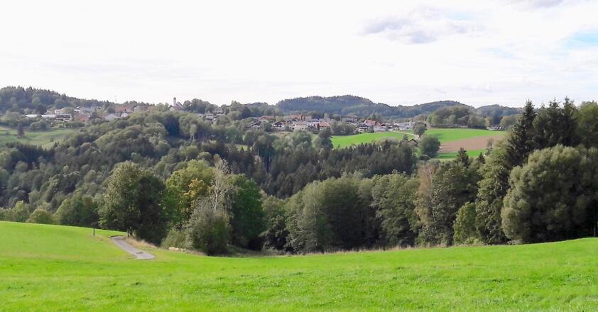 Blick vom Weiler Hof nach Konzell