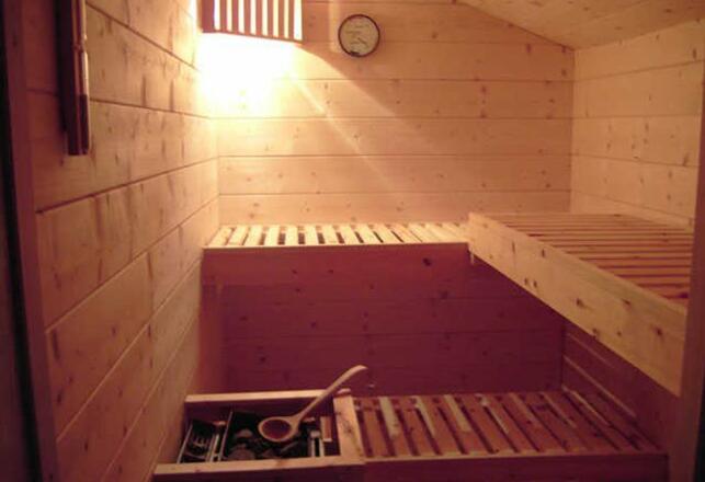 Zirbensauna in der Wellnesswohnung