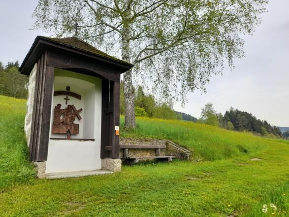 Station II am Kreuzweg in Unterweißenbach