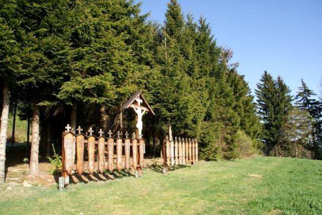 Totenbrettgruppe &quot;Aug ins Land&quot; des Bayer. Waldvereins