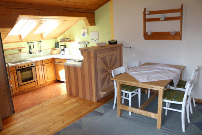 Küche in der Ferienwohnung Johanna