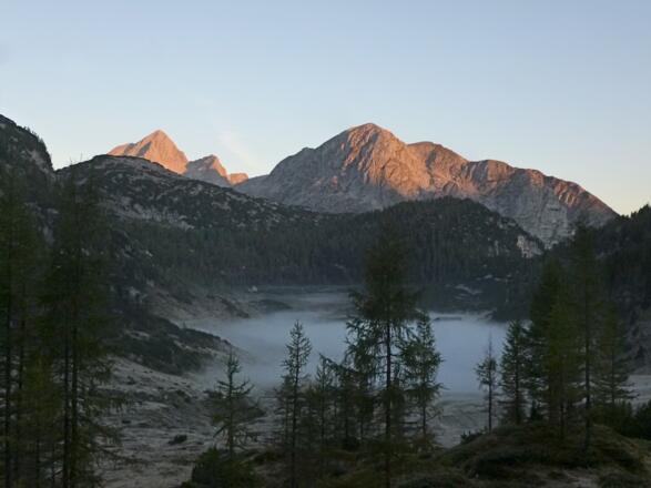 Blick zum Großen Hundstod und Hirschkopf