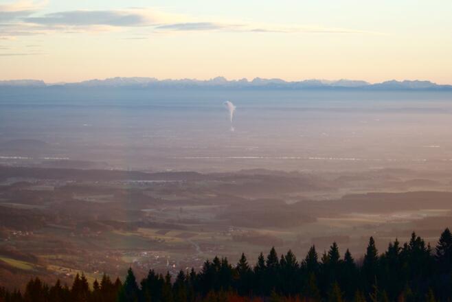 Hirschenstein-Fernsicht zum Watzmann