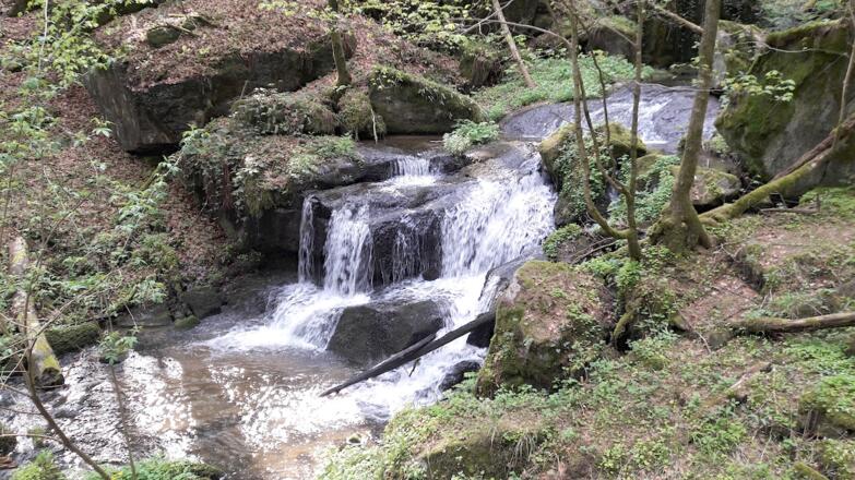 Wasserfälle im oberen Bereich