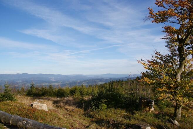 Fernsicht vor dem Gipfel (siehe Tipp des Autors)