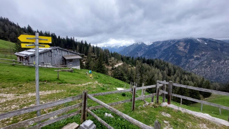 Richtung Achenseehof beginnt der Abstieg