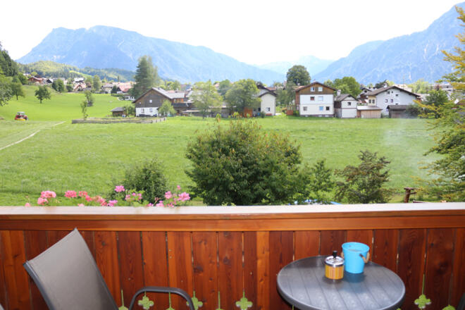 Blick vom Balkon der Ferienwohnung Johanna