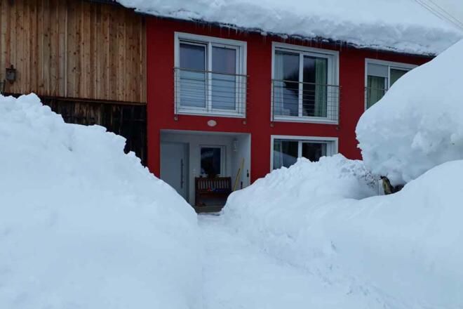 Ferienhaus Naschgarten in Bad Goisern - Zugang zum Eingangsbereich