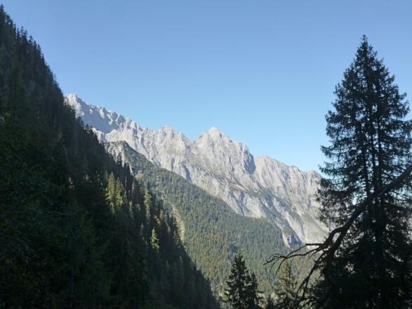Letzter Blick vom Sagerecksteig zum Kleinen Watzmann