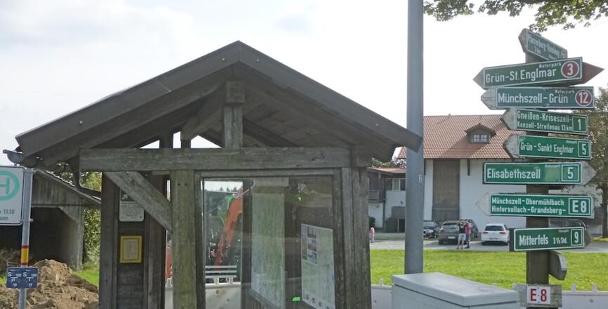 Maibrunn - Wegknoten - hier beginnt der Wanderweg 5 nach Elisabethszell