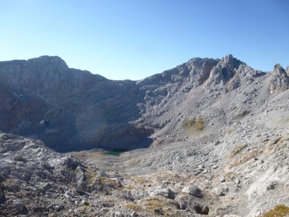 Blick in die "Steinige Grube" vor dem Leiterkopf