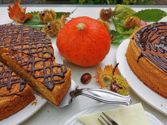 Kastanienkuchen im Cafe Central in Unterach am Attersee