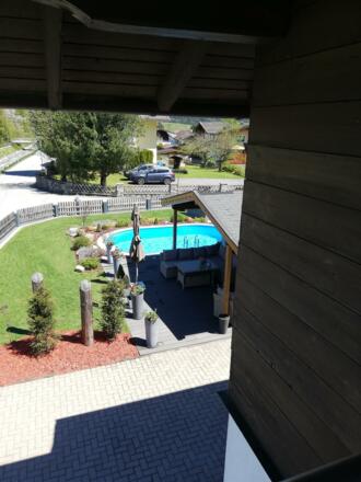 Blick vom Balkon