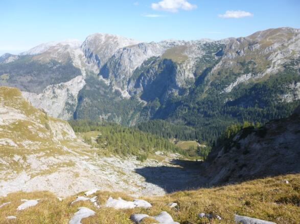 Tiefblick zur Wasseralm