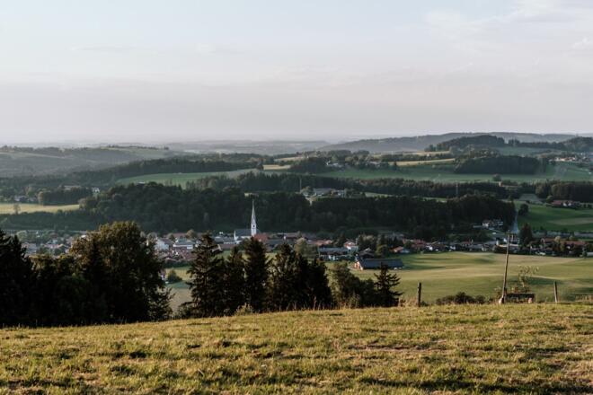 Haslauer Hütte Blick auf Frasdorf