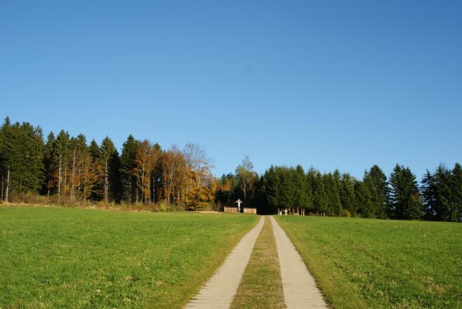 Weg vom Ortsrand zum Aussichtspunkt &quot;Aug ins Land&quot;