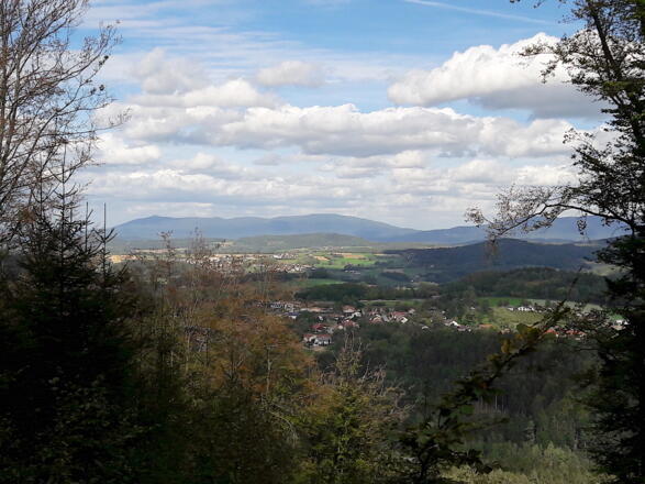 Aussicht auf dem Weg zum Hochberg
