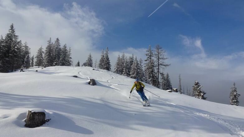 Skitour Brandenberg Roßkogel Abfahrt