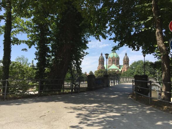 Kabelsteg zur Praterinsel