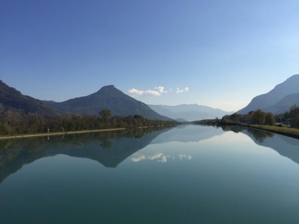 Brücke über den Inn bei Tiefenbach - Nußdorf