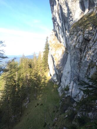 Querung unterhalb der Schatzwand