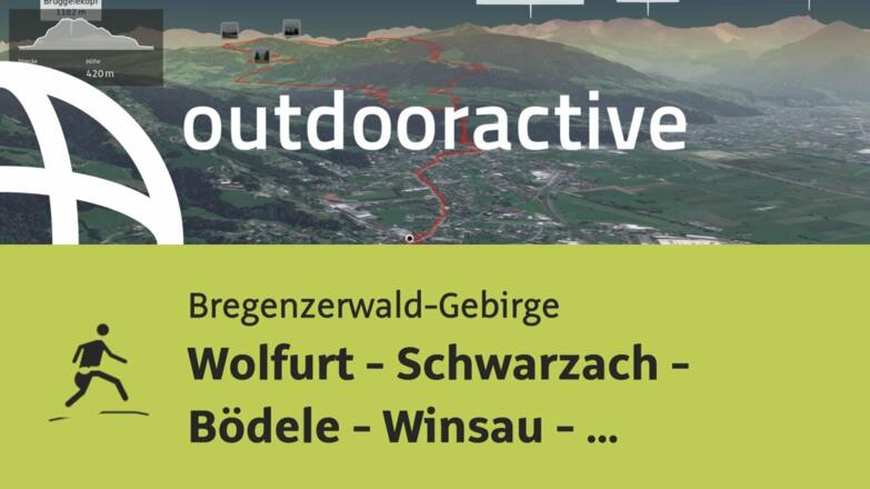Trailrunning-Strecke im Bregenzerwald-Gebirge: Wolfurt - Schwarzach - Bödele ...