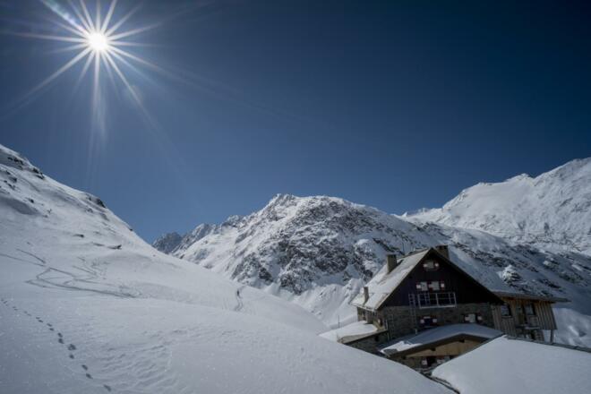 Hütte Winter