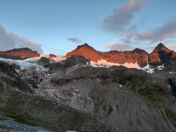 Silvrettahorn am Morgen