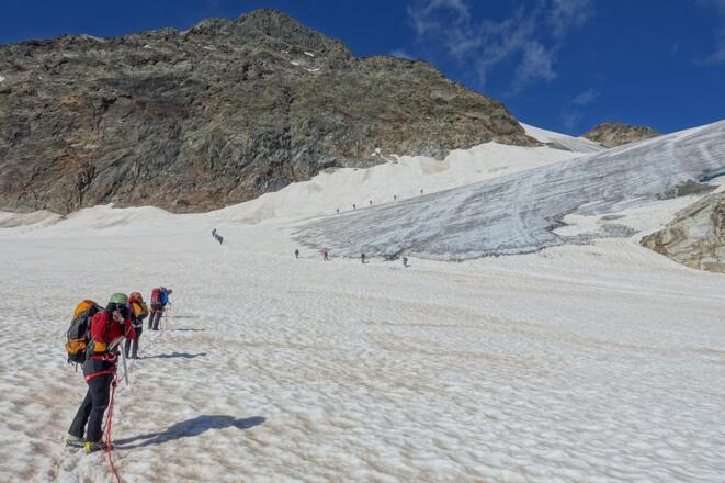 Auf dem Ochsentaler Gletscher